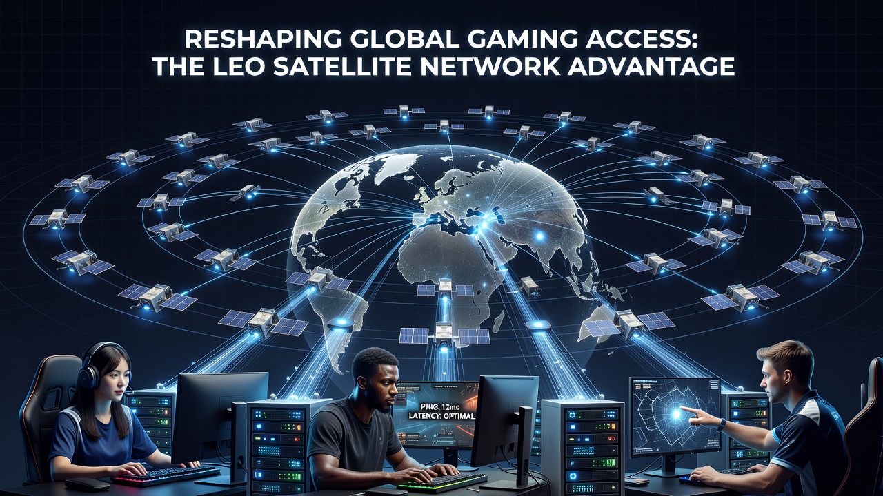 Esports team using satellite terminal for low-latency connection during international tournament