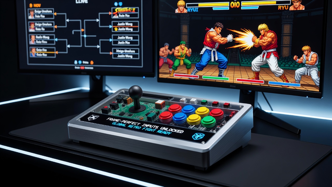 Arcade stick build featuring multiple piezoelectric actuators wired to a custom PCB during assembly