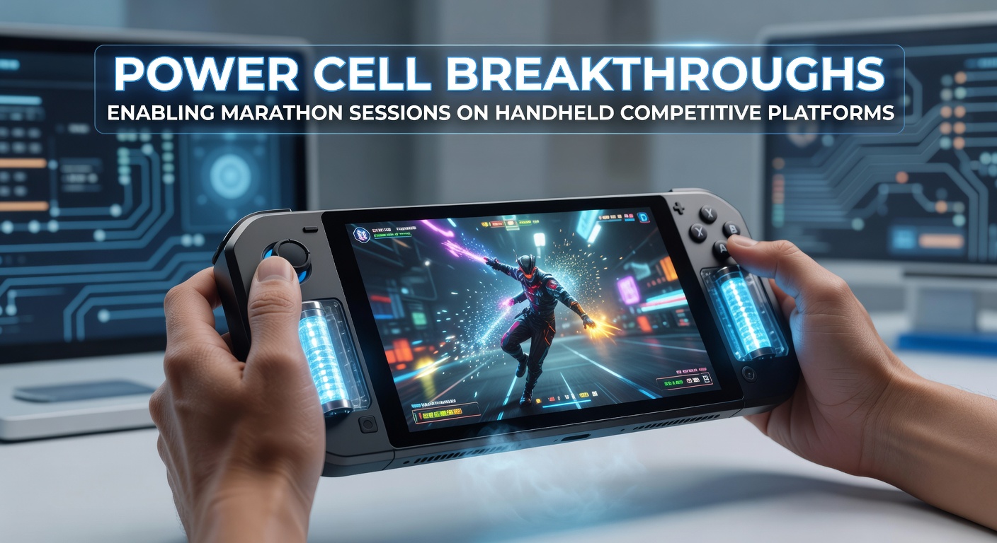 Advanced power cell technology integrated into a competitive handheld gaming device during extended play testing